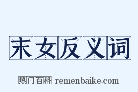 末女反义词是什么意思的图片